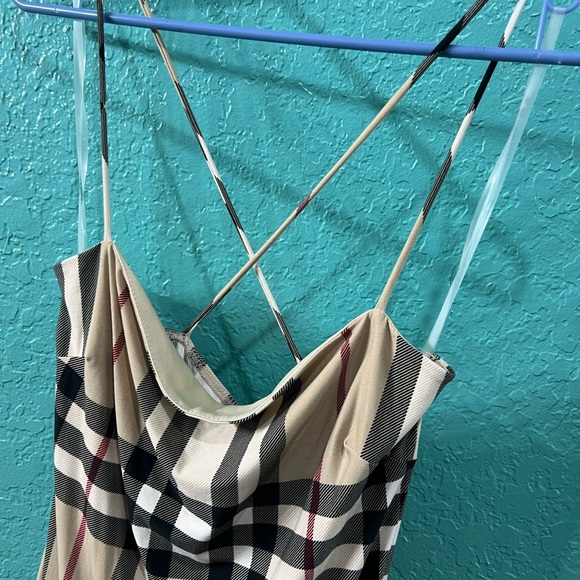 👑✅PRICE FIRM✅Classic Check Slip Midi Body Con Dress. Brand new! - Picture 3 of 10